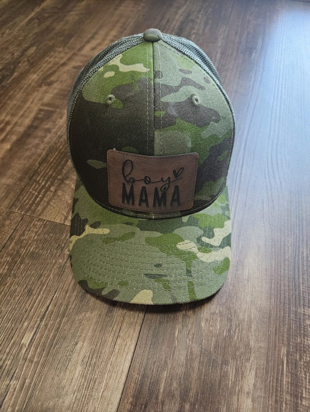 Boutique Camo Boy Mama Hat